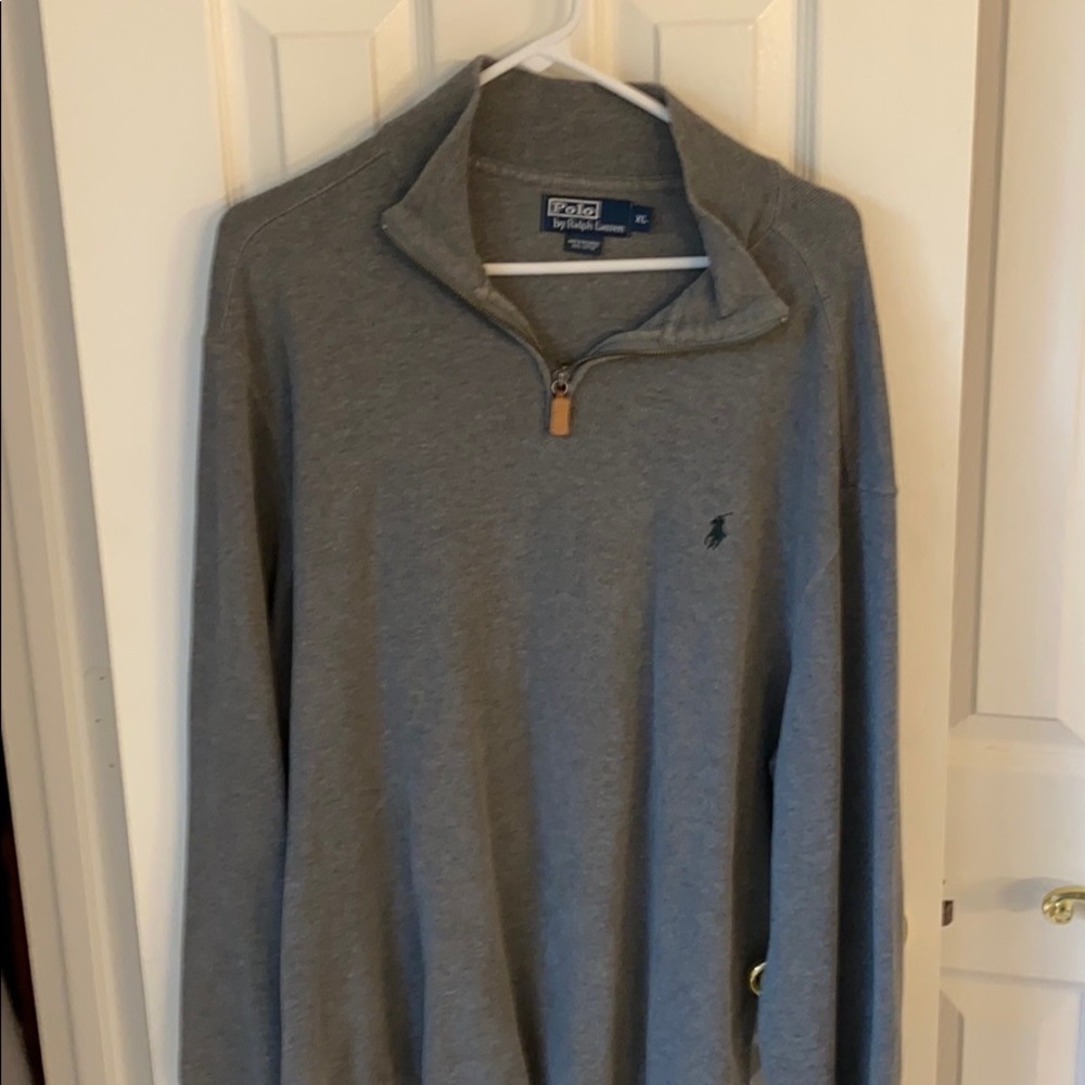 Grey polo pullover
